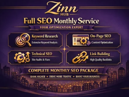 provide full SEO monthly service as your optimization expert