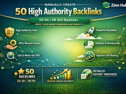 manually create 50 high authority id da DR backlinks