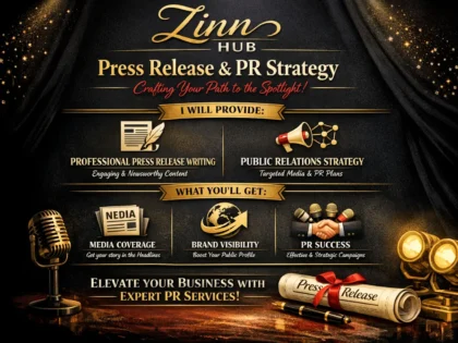 write a press release and setup public relations strategy