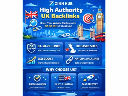 provide UK backlinks with a da of 50 to 75 plus
