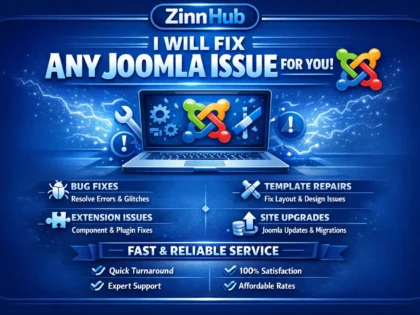 Fix Any Joomla Issue For You