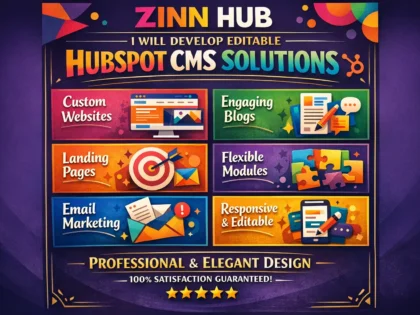 Develop Editable Hubspot Cms, Website, Blog, Landing Page, Modules, And Emails 2 Develop Editable Hubspot Cms