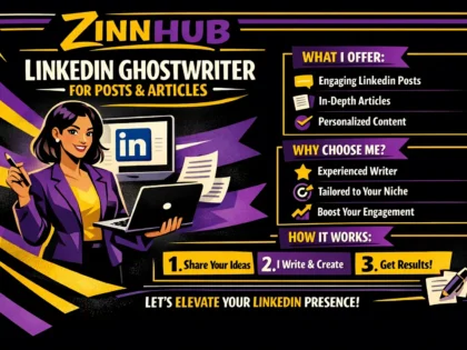 be your linkedin ghostwriter for posts and articles