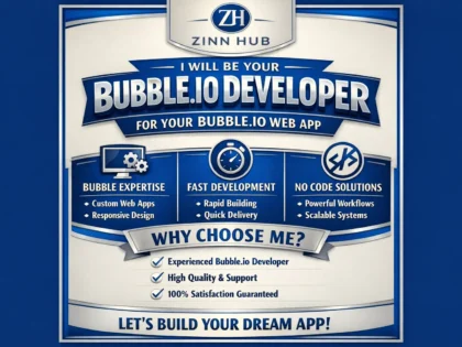 be your bubble io developer for your bubble io web app