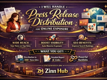 handle press release distribution for online exposure