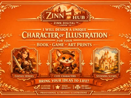 design a unique character or illustration for your book