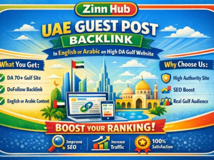 do uae guest post backlink in english or arabic on high da gulf website