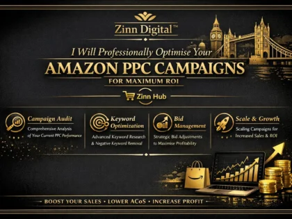 I will professionally optimise your Amazon PPC campaigns for maximum ROI