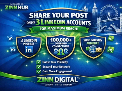 Share Your Post Across My 3 Linkedin Accounts For Maximum Reach