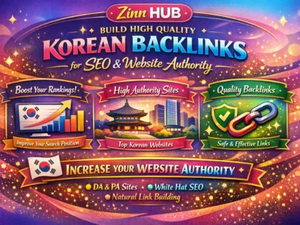Build High Quality Korean Backlinks For Seo Ranking And Website Authority