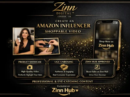 create an amazon influencer shoppable video for your product or ugc unboxing