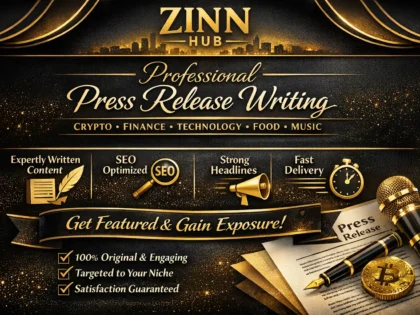 write a press release for crypto