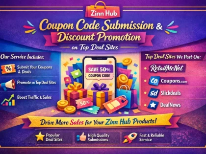 do coupon code submission and discount promotion on top deal sites