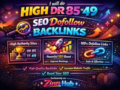 do high DR 85 tf 49 SEO dofollow backlinks