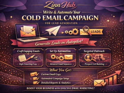write and automate a cold email marketing campaign for lead generation