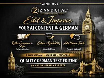 edit and improve your ai content in german