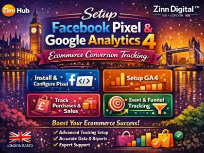 Setup Facebook Pixel & Google Analytics 4 Ecommerce Conversion Tracking