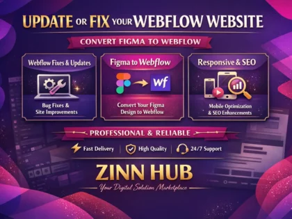 update or fix webflow website