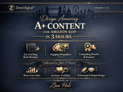 design amazing a plus content for amazon kdp in 3 hours