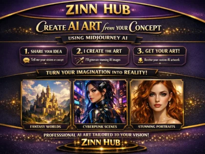 create ai art using your concept with midjourney ai