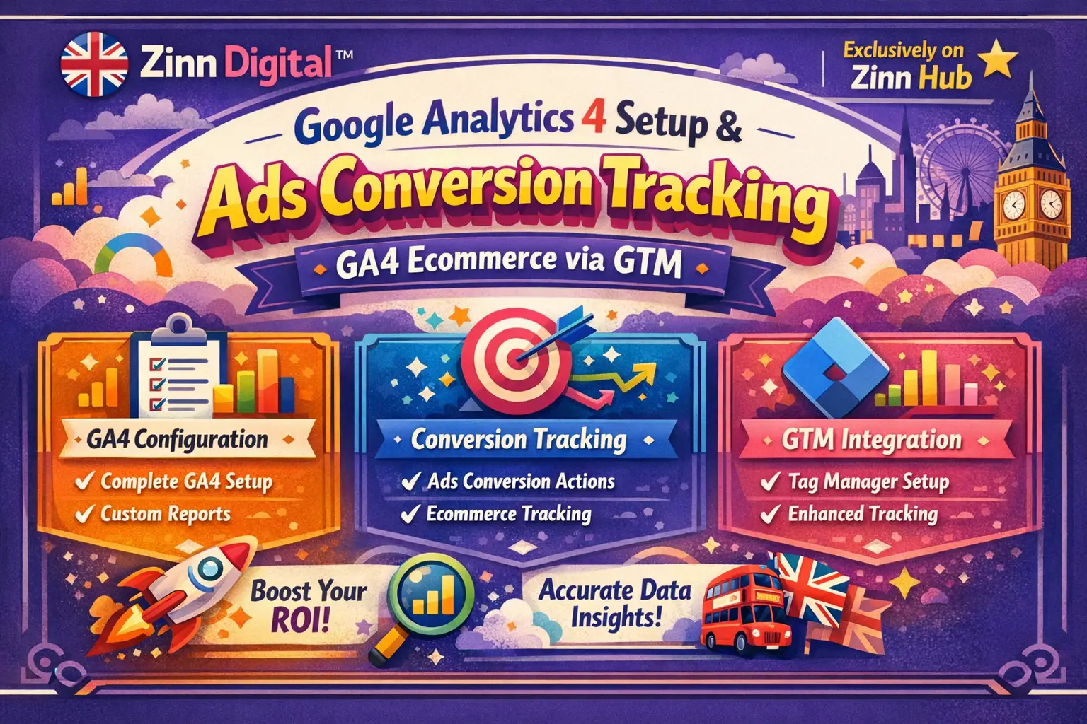 Voi configura Ga4, Gtm și urmărirea conversiilor Ads 1 Configurare Google Analytics 4