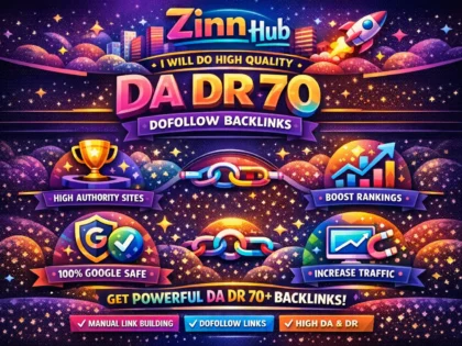 do high quality da DR 70 SEO dofollow backlinks