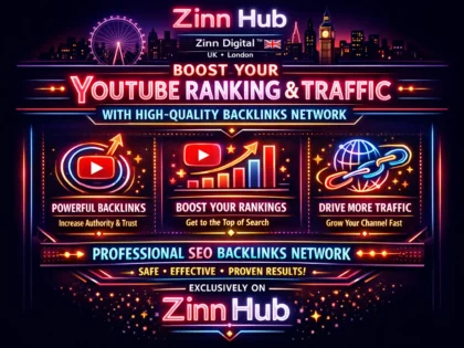 Boost your YouTube ranking and traffic with high-quality backlinks network
