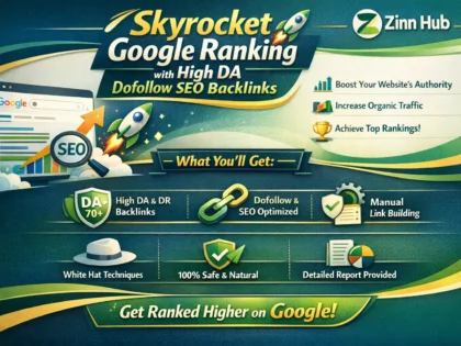 skyrocket google ranking with high da dofollow SEO backlinks