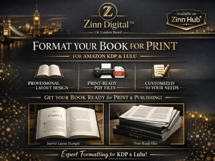 format your book for print layout for amazon kdp and lulu