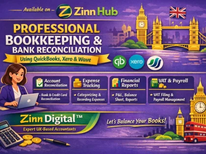 I'll provide professional bookkeeping and bank reconciliation services using QuickBooks Online