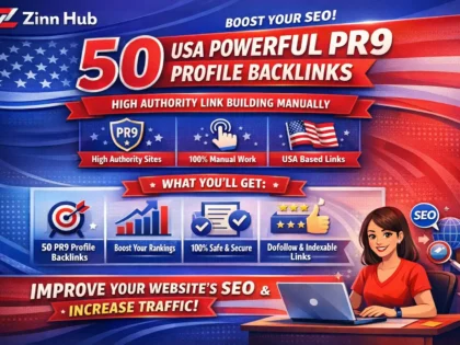 create 50 USA powerful pr9 profile seo backlinks