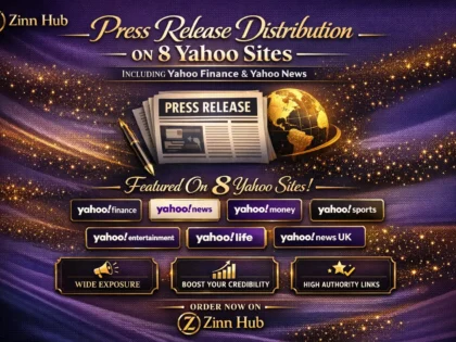 press release distribution on 8 yahoo sites with yahoo finance and news
