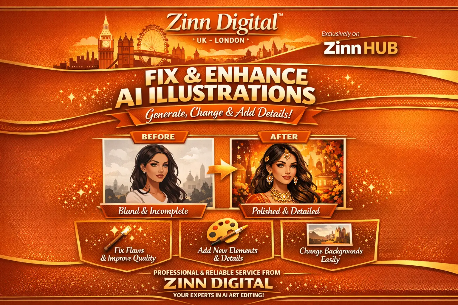 Fix Ai Illustrations, Generate, Change And Add Details To It 1 Fix Ai Illustrations