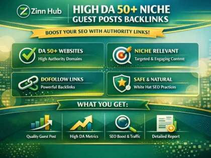 Do High Da 50 Plus Niche Guest Posts Backlinks