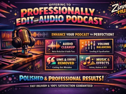 Professionally Edit Your Audio Podcast
