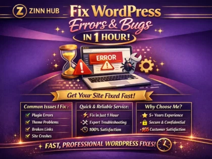 fix wordpress website errors