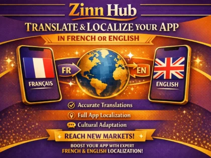 translate and localize your app in french or english