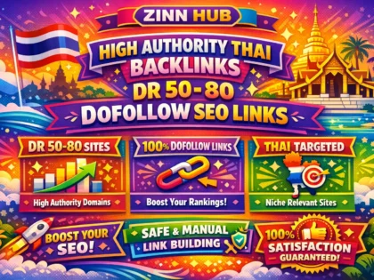 Do High Authority Dr 50 To 80 Thai Thailand Dofollow Seo Backlinks Link Building