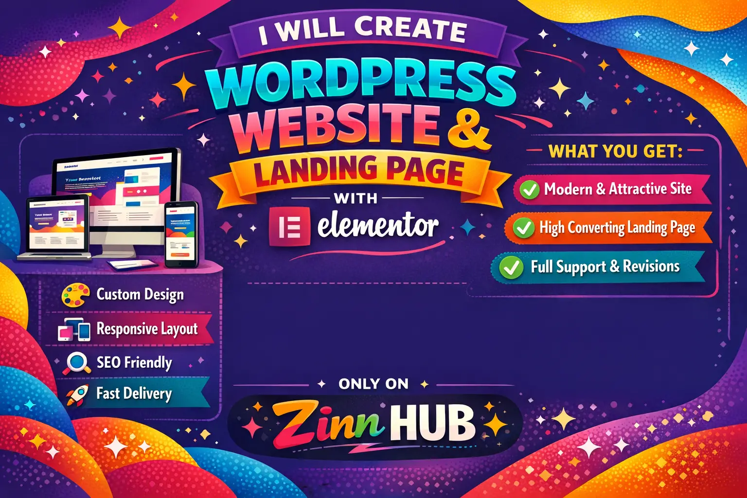 Create Wordpress Website And Landing Page With Elementor 1 Create Wordpress Website And Landing Page With Elementor