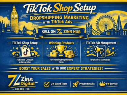 Tiktok Shop Setup &Amp; Dropshipping Marketing With Tiktok Ads - Zinn Digital ™