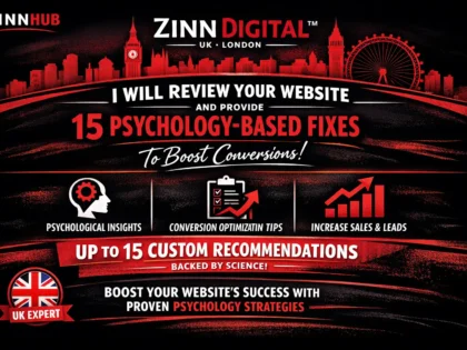 Review your website and provide up to 15 psychology-based fixes to boost conversions