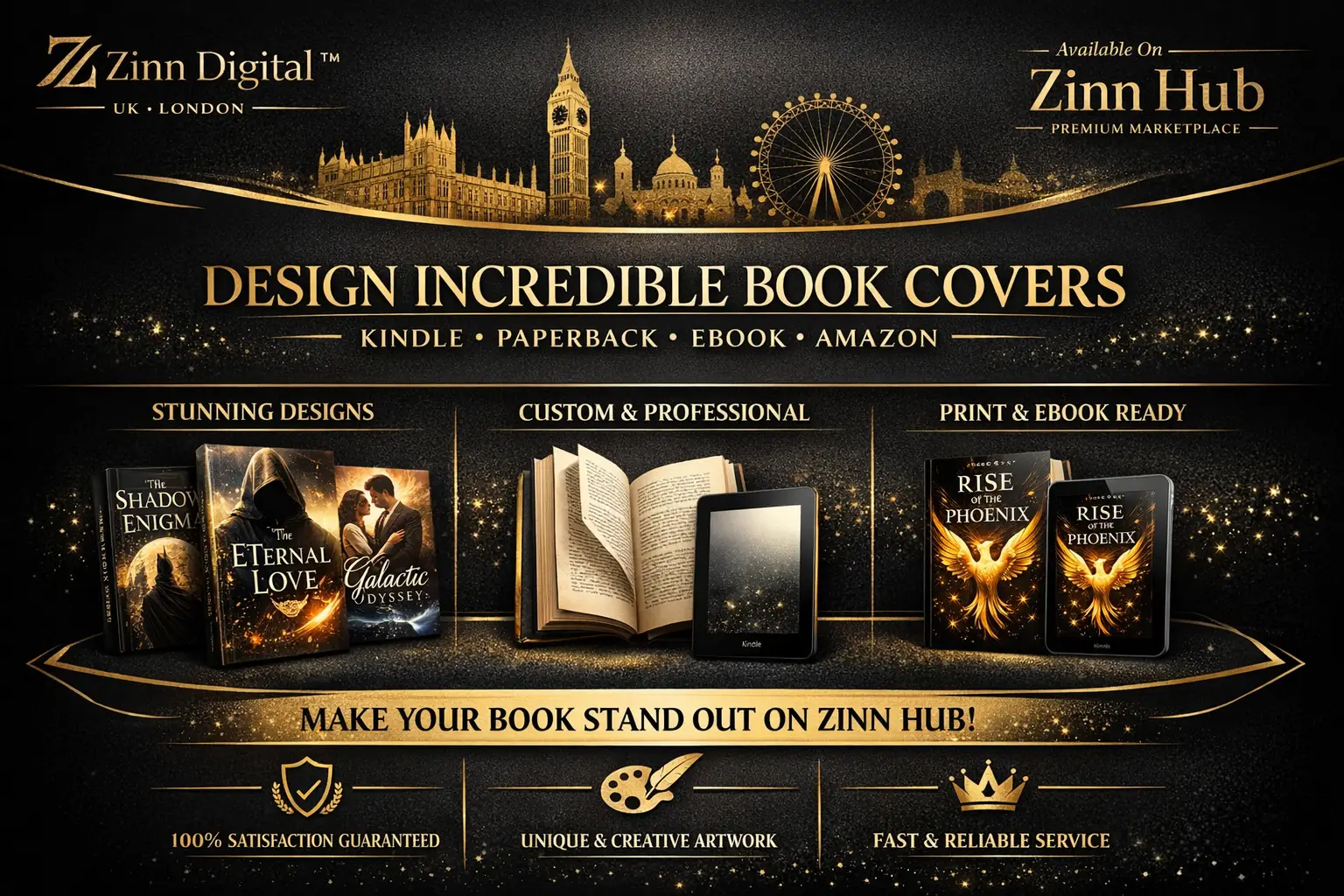 Design Incredible Kindle Paperback, Ebook Cover, Amazon Cover, Book Cover Design 1 Design Incredible Kindle Paperback