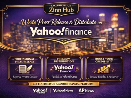 write press release and distribution on yahoo finance