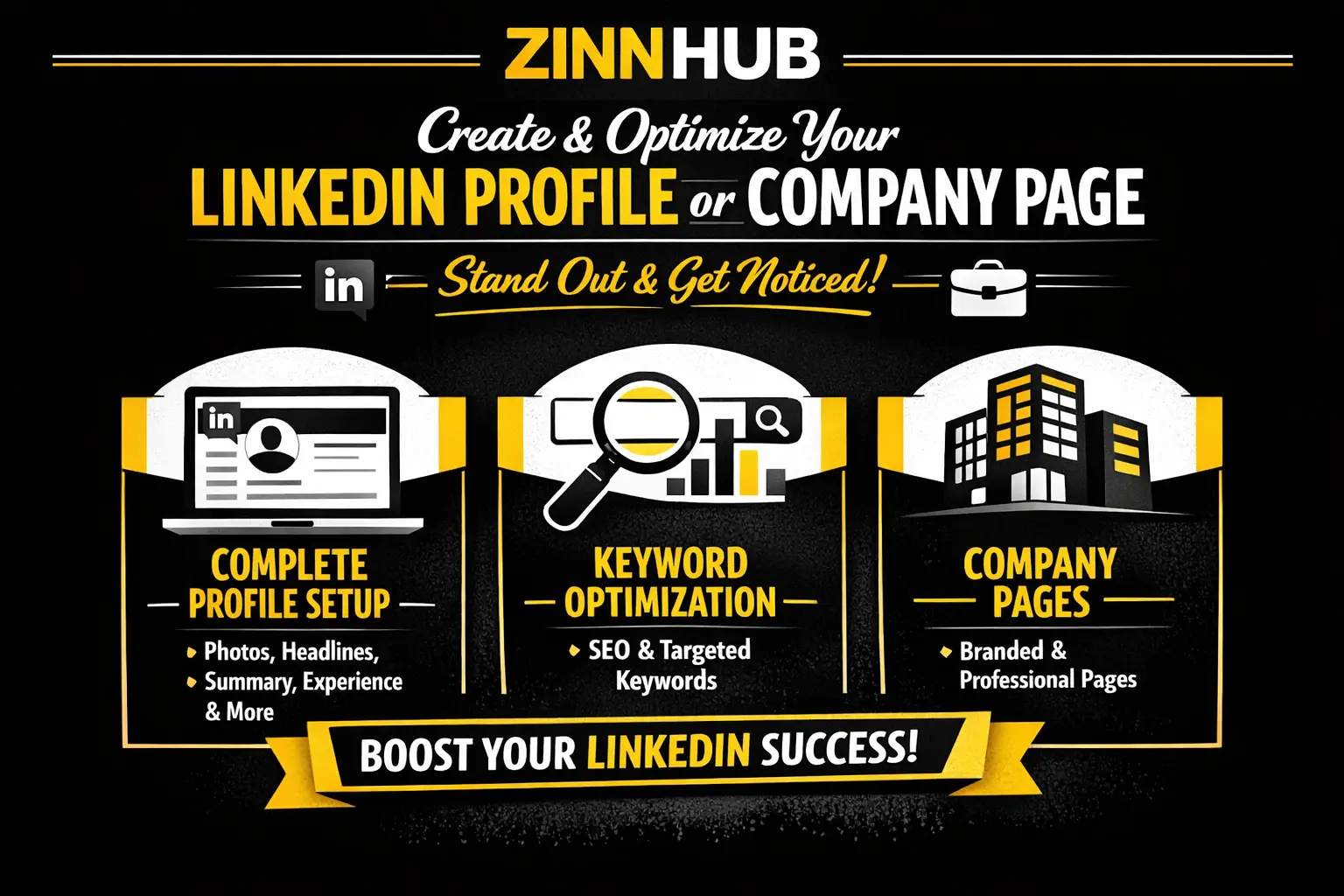 Fully Create, Optimize Your Linkedin Profile Or Company Page 1 Fully Create
