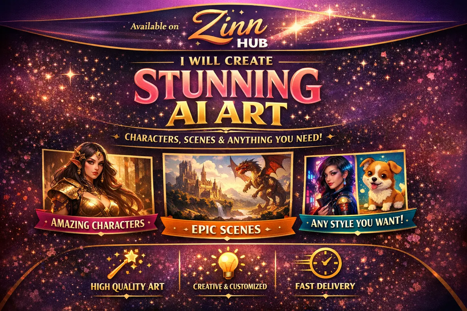 Make Stunning Ai Art Character, Scene Or Anything You Need 1 Make Stunning Ai Art Character