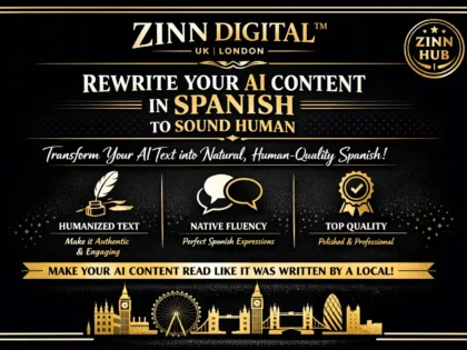 rewrite your ai content in spanish to make it look human made