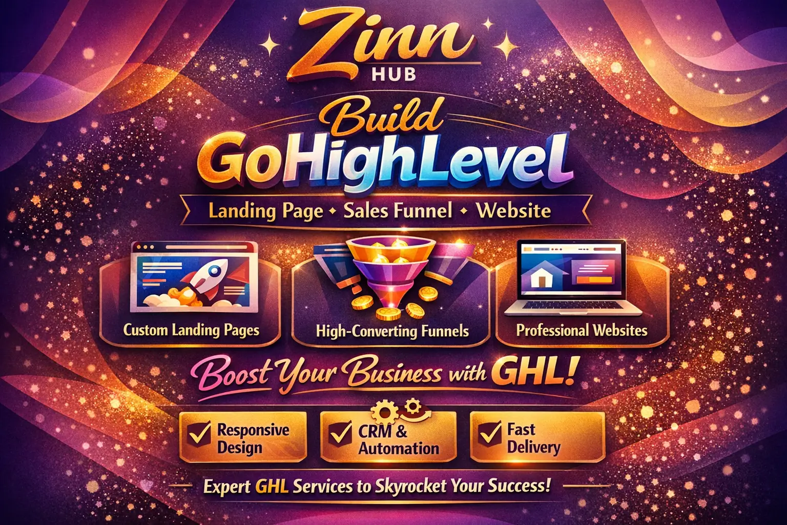 Build Gohighlevel Landing Page, Sales Funnel, Website Ghl 1 Build Gohighlevel Landing Page