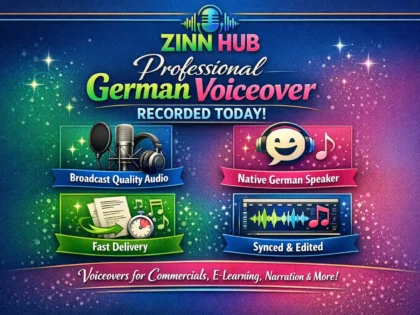record a broadcast ready german voiceover today