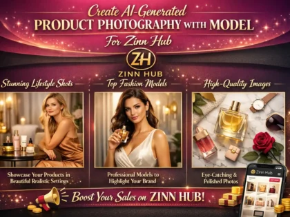 create ai generated product photography with model