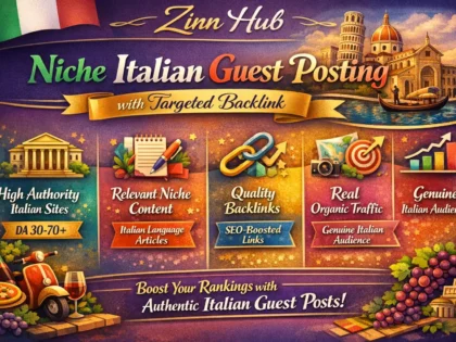 niche italian guest posting with targeted backlink